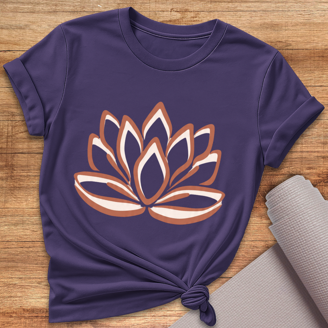 Kupfer Lotus T-Shirt