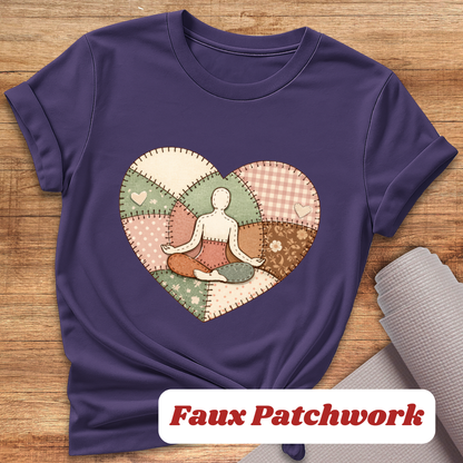 Yoga Faux Patchwork T-Shirt
