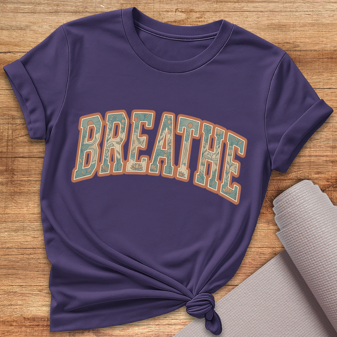 Breathe Blau Orange T-Shirt