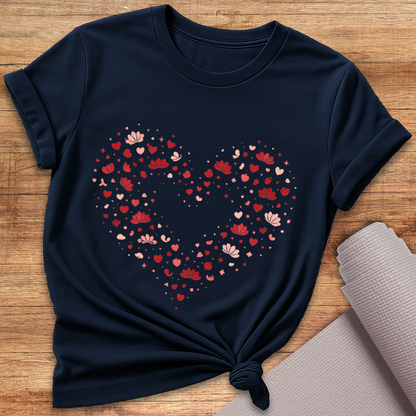 Love Lotus Herz T-Shirt