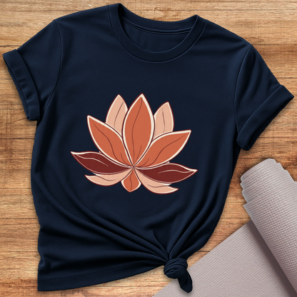 Erdtöne Lotus T-Shirt