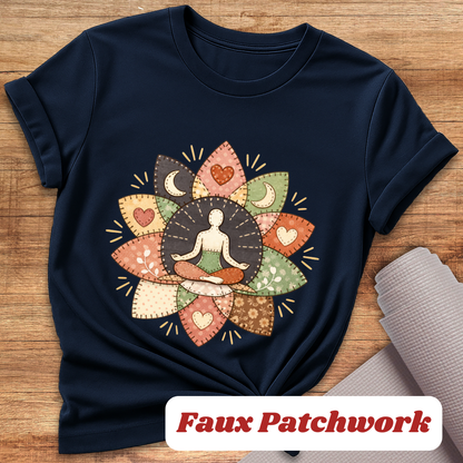 Patchwork Lotus T-Shirt