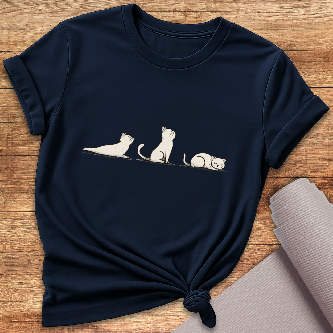 Katzen Yoga T-Shirt