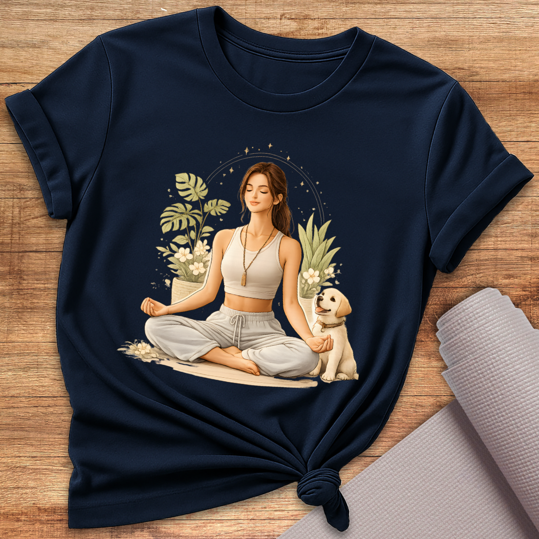 Yoga Hund T-Shirt