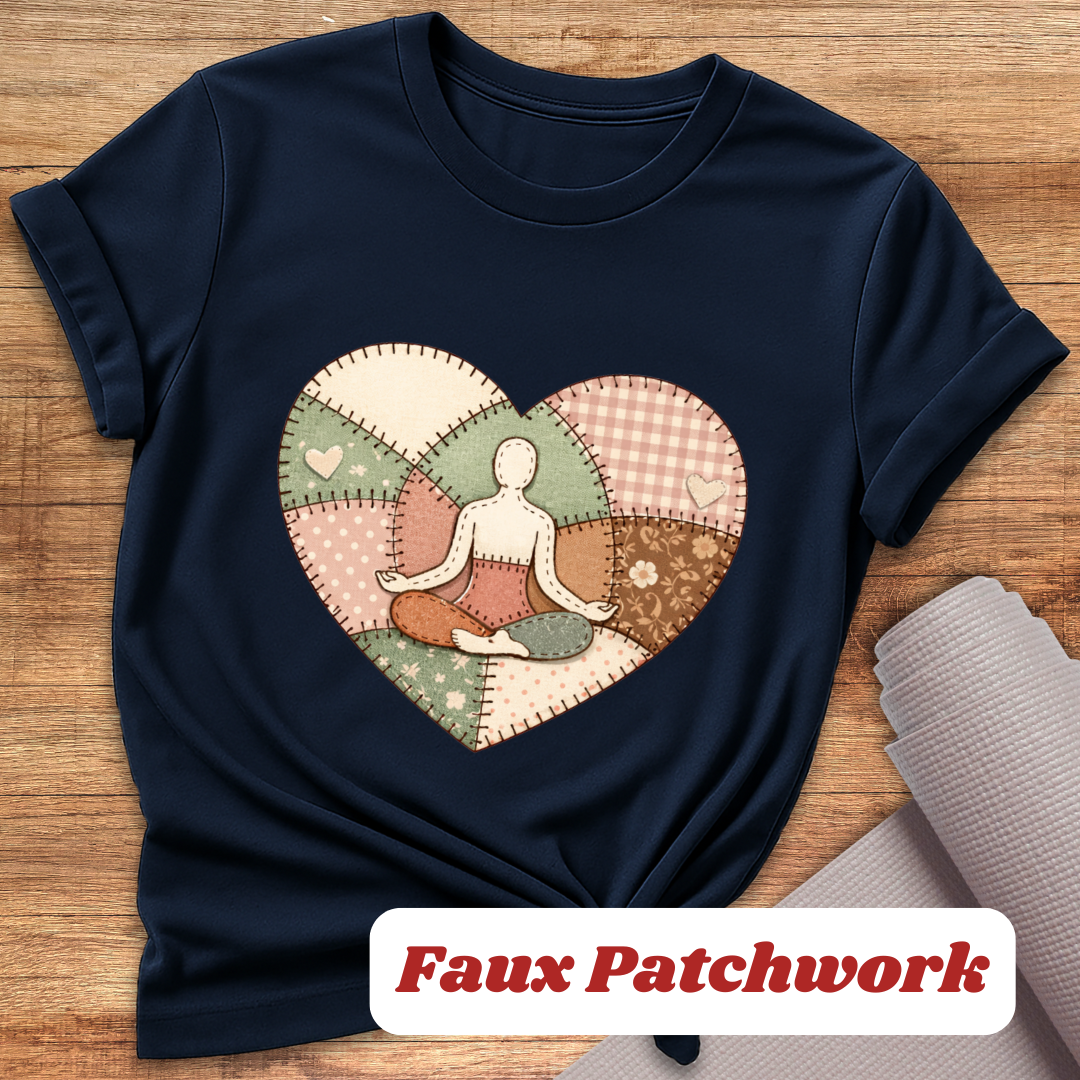 Yoga Faux Patchwork T-Shirt