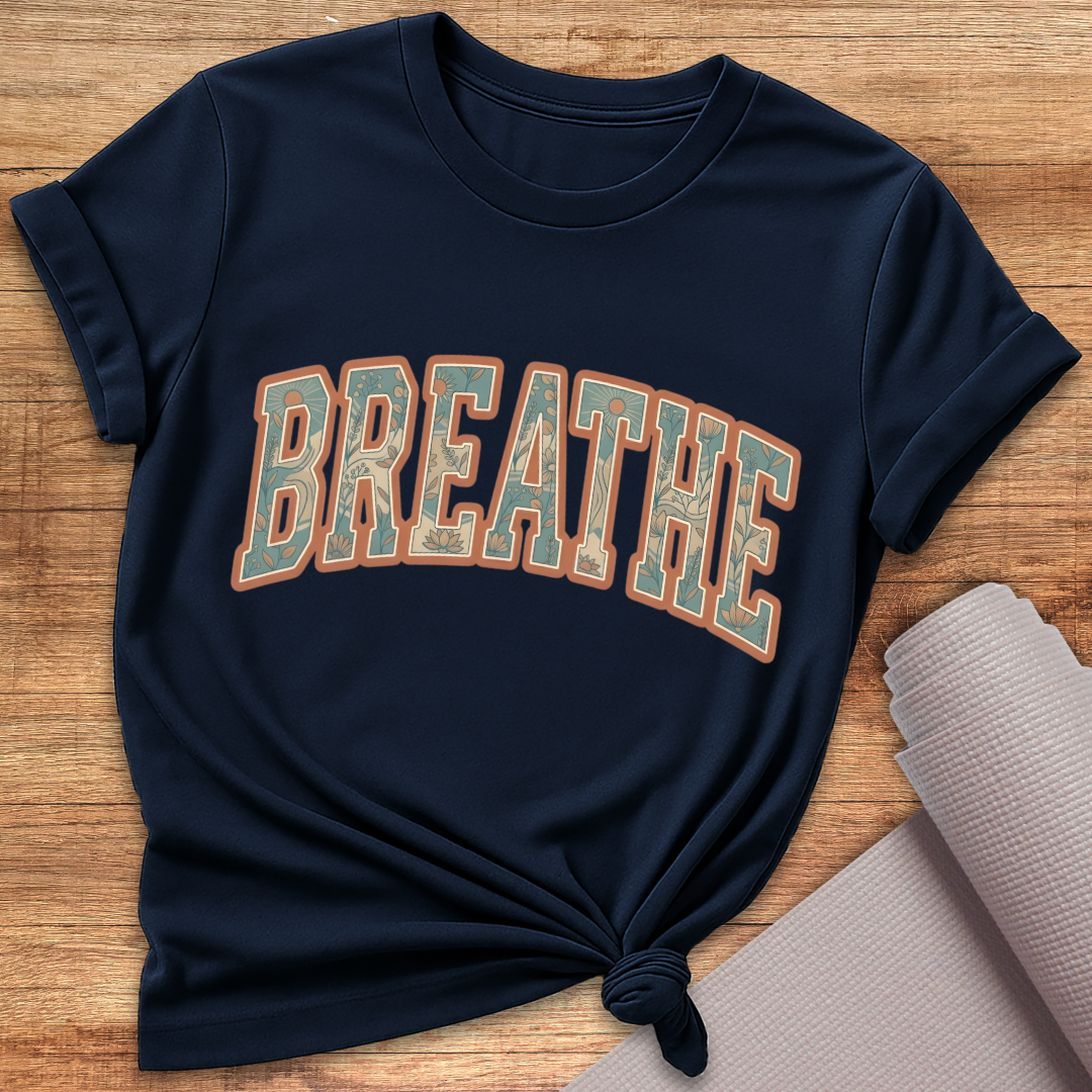 Breathe Blau Orange T-Shirt