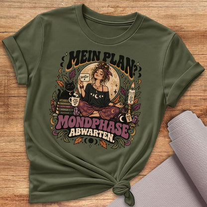 Mondphase Abwarten T-Shirt
