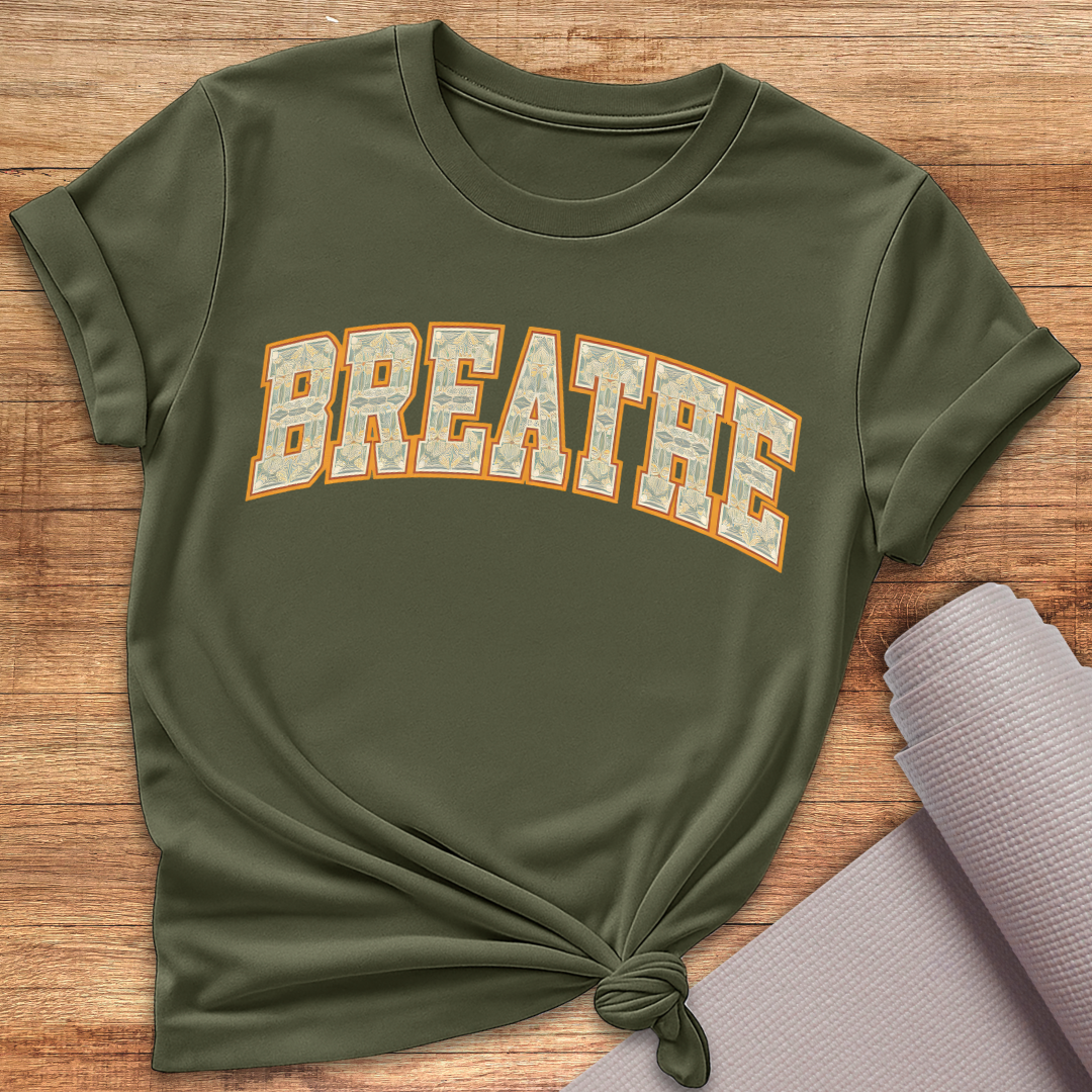 Breathe Grün Gelb T-Shirt