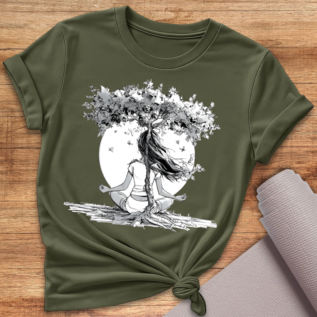 Black White Tree T-Shirt