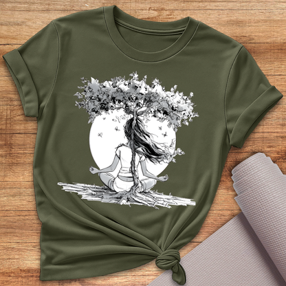 Black White Tree T-Shirt