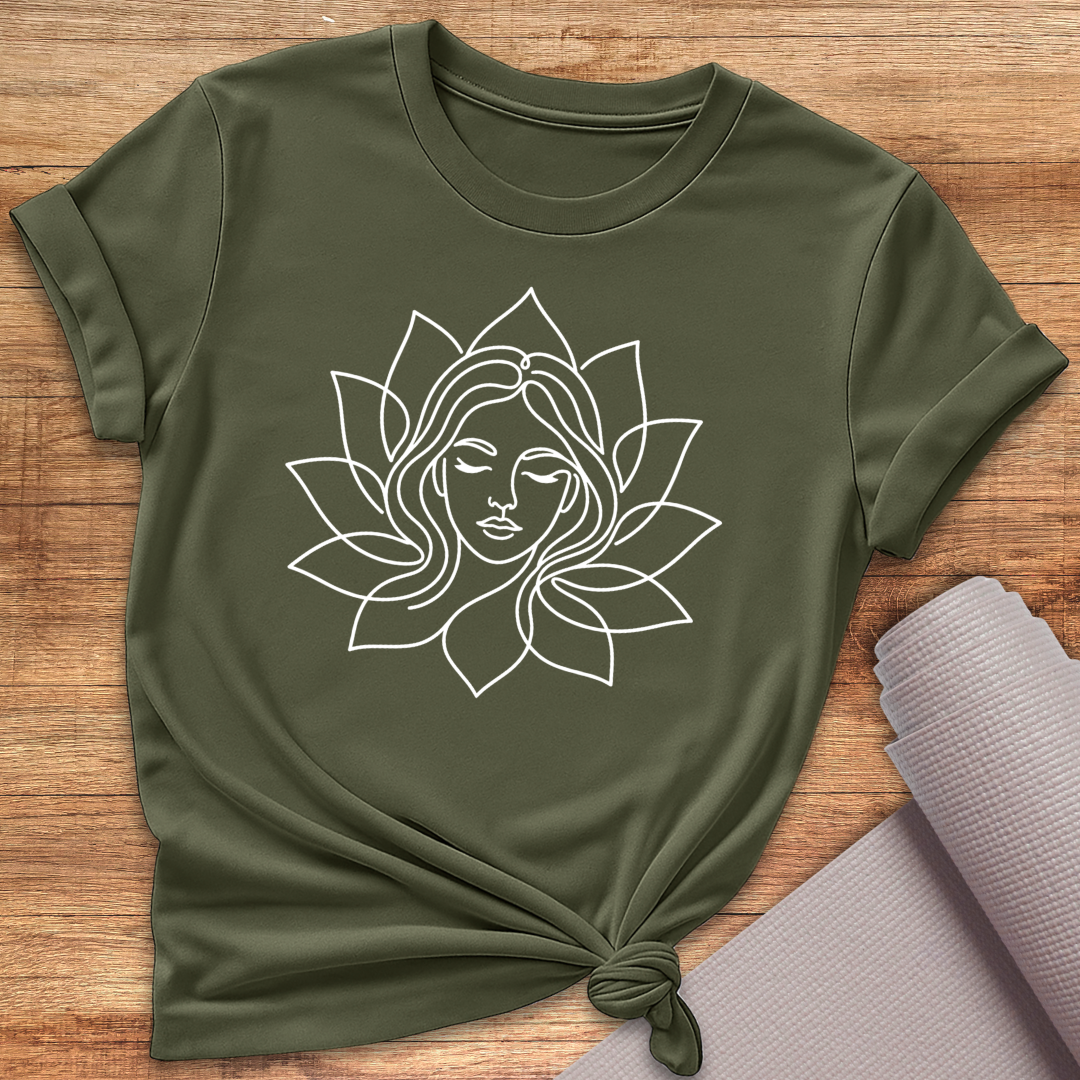 Lotus Face Mandala T-Shirt