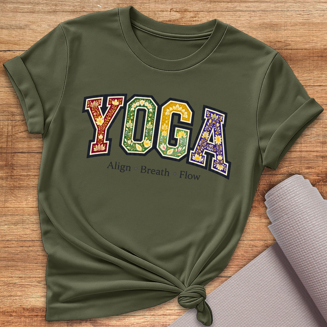 Yoga Regenbogen T-Shirt