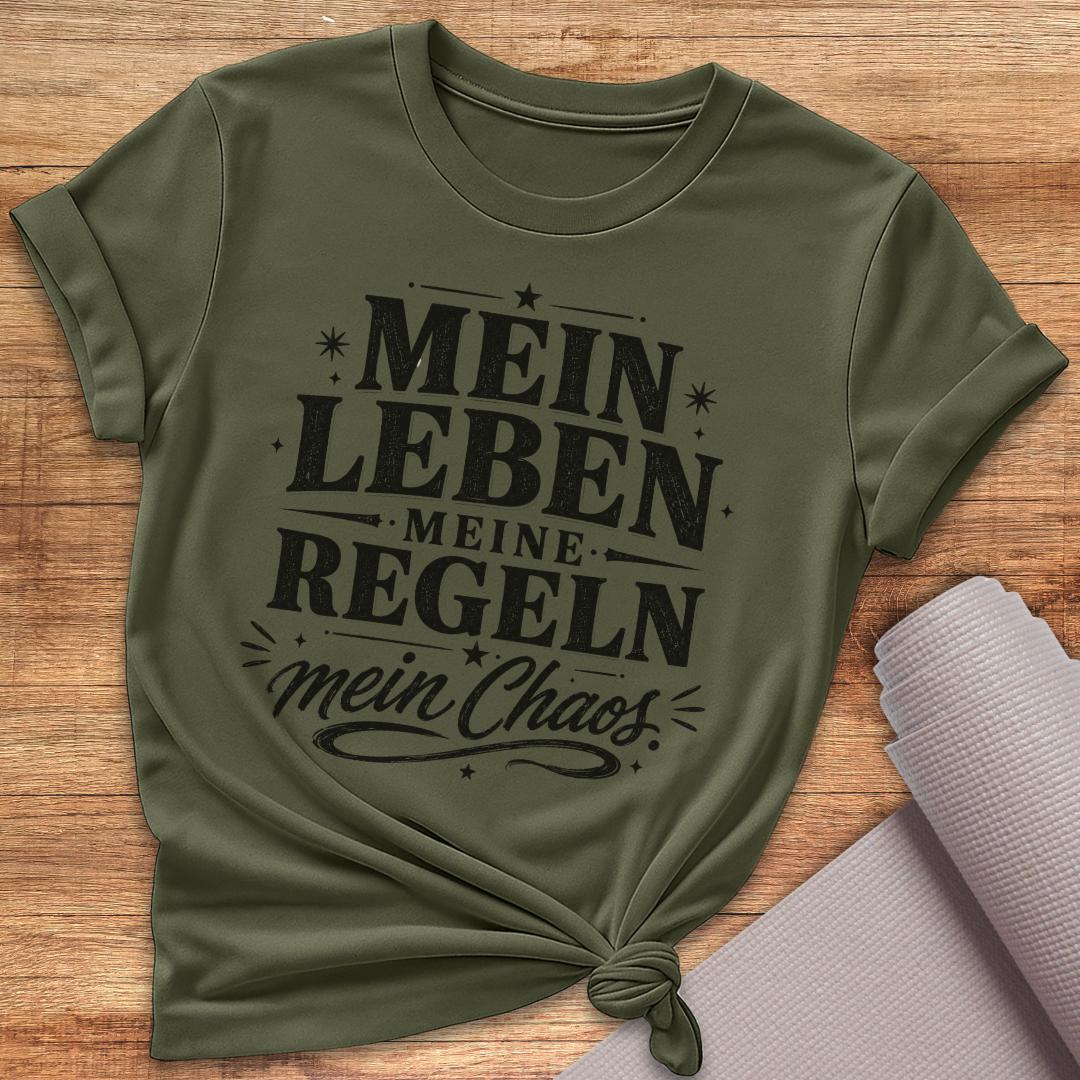 Mein Chaos Schwarz T-Shirt