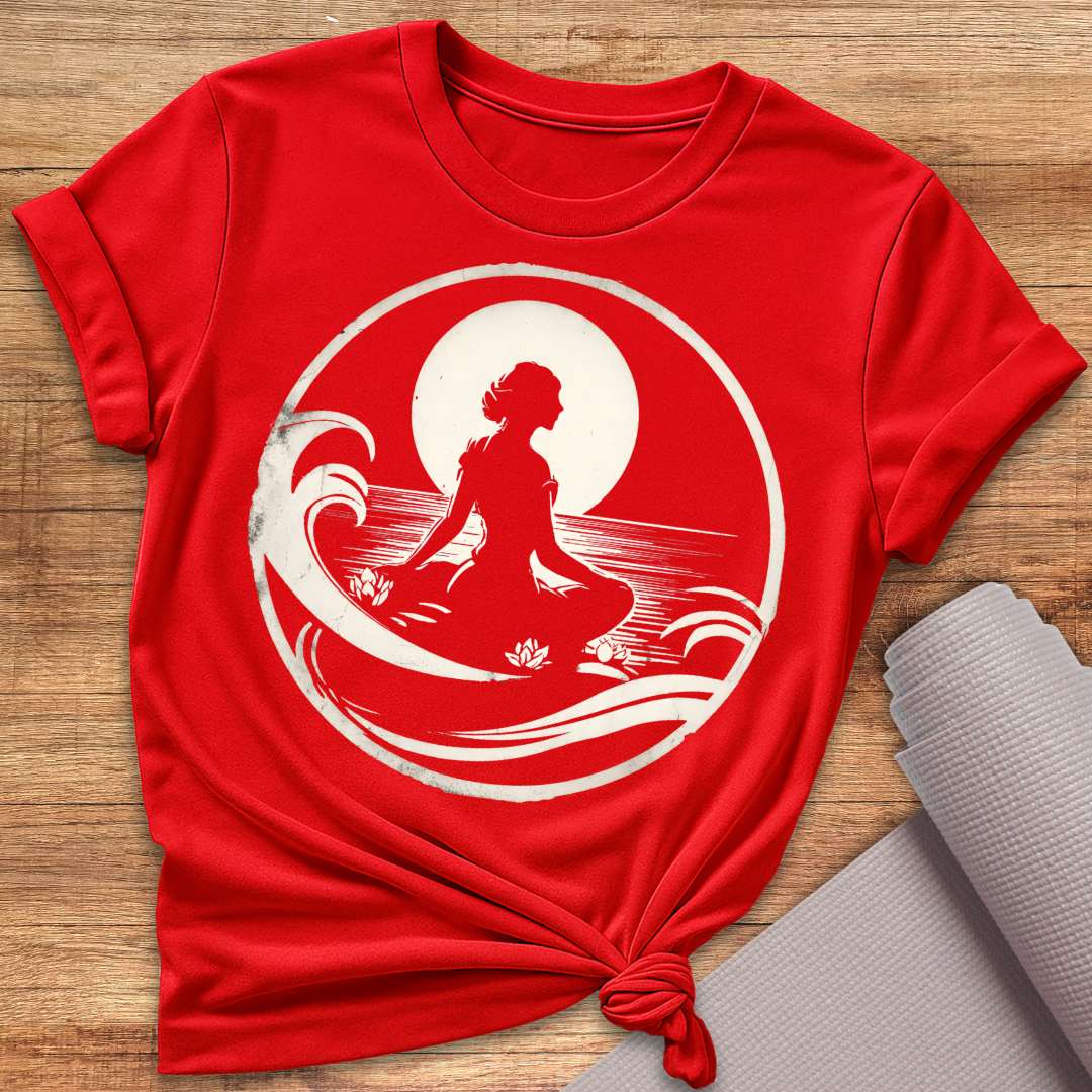 Frau Am Wasser T-Shirt