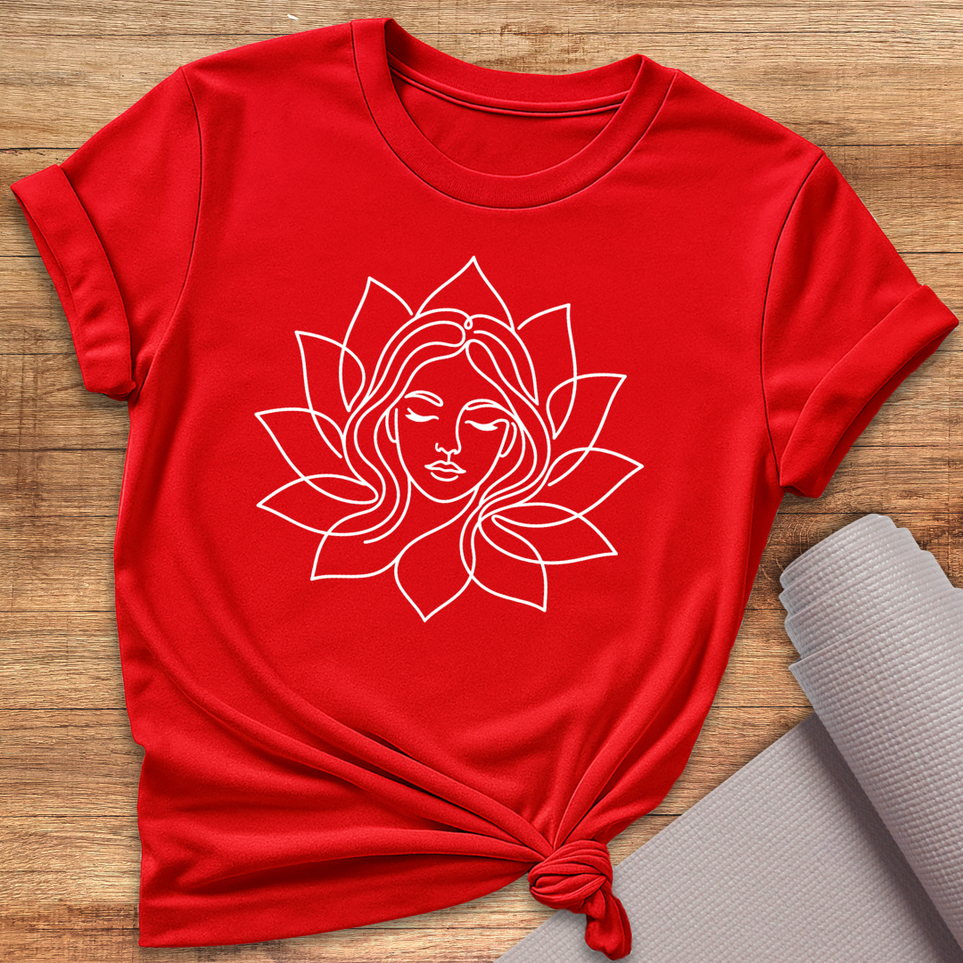 Lotus Face Mandala T-Shirt