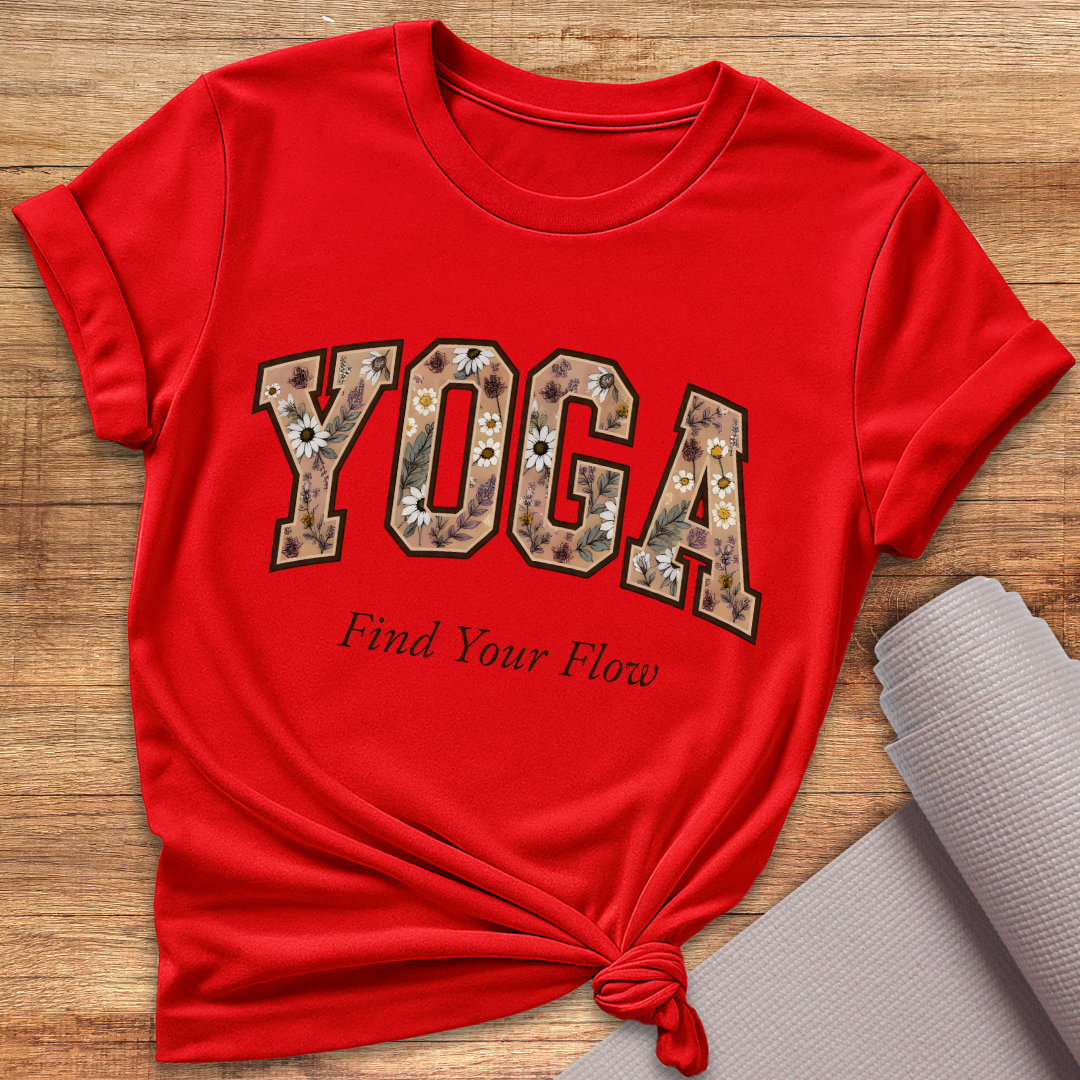 Yoga Blümchen T-Shirt