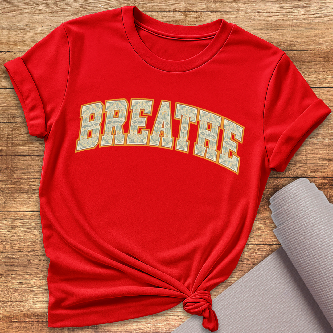 Breathe Grün Gelb T-Shirt
