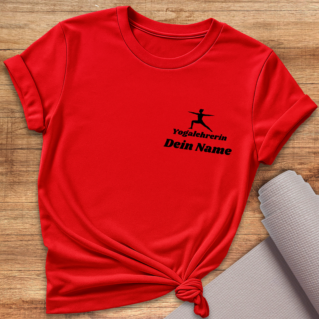 Personalisiertes T-Shirt für Yogalehrerin