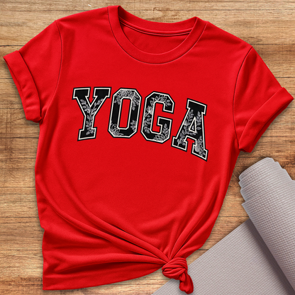 Yoga Schwarz Weiss T-Shirt