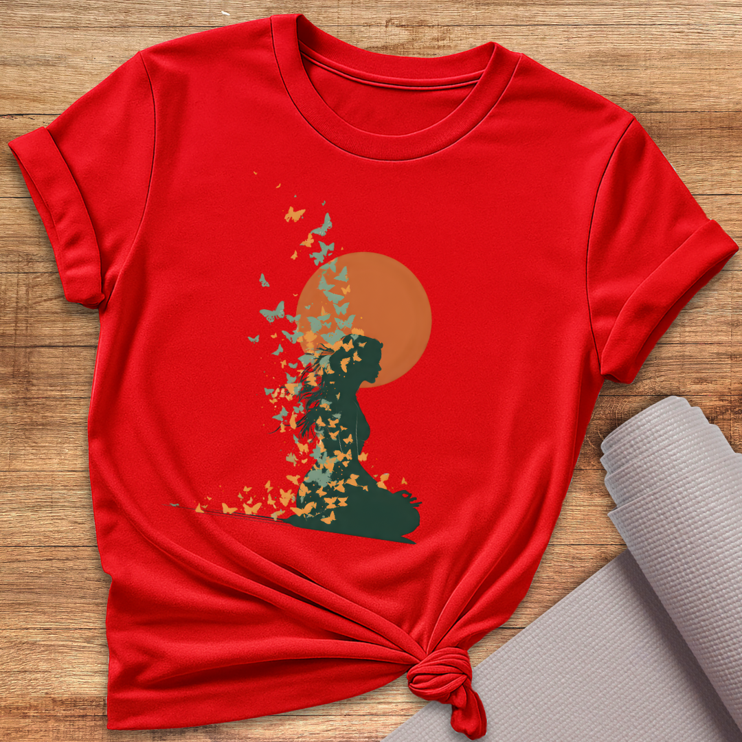 Schmetterling Meditation T-Shirt