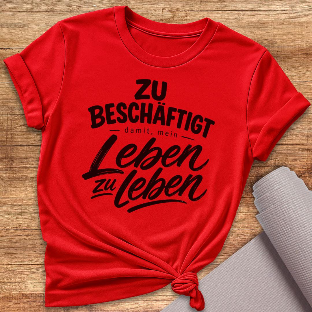 Leben Zu Leben Schwarz T-Shirt