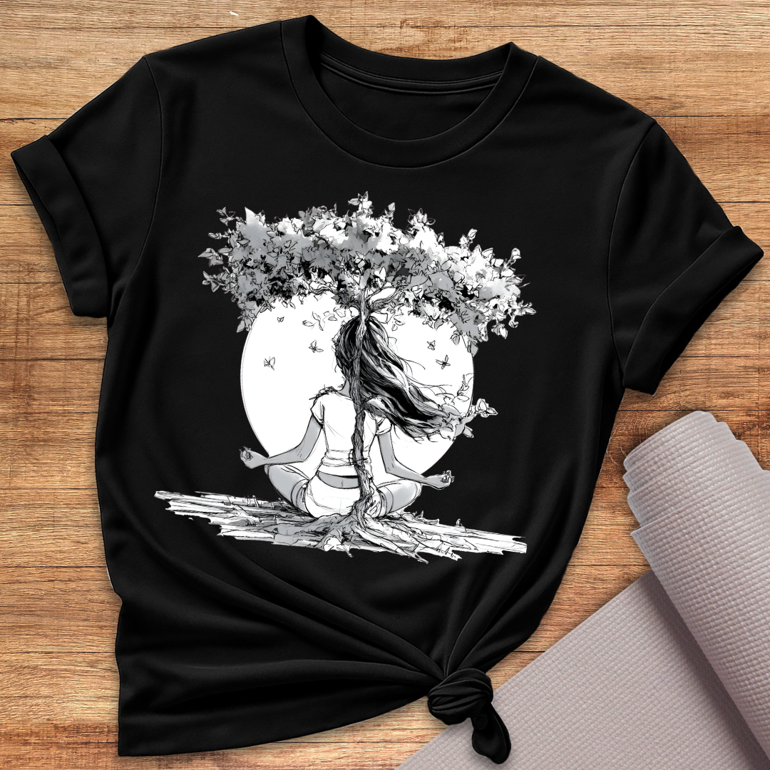 Black White Tree T-Shirt