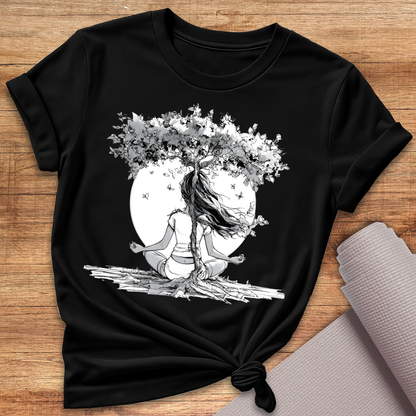 Black White Tree T-Shirt