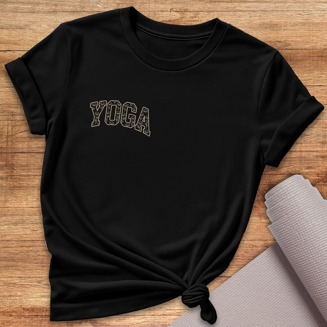 Yoga Schwarz Klein T-Shirt