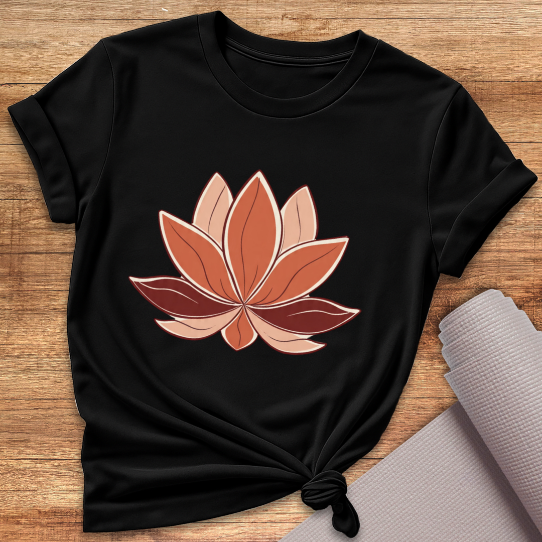 Erdtöne Lotus T-Shirt