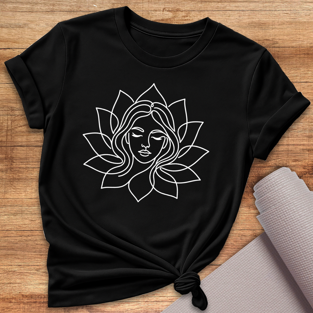 Lotus Face Mandala T-Shirt