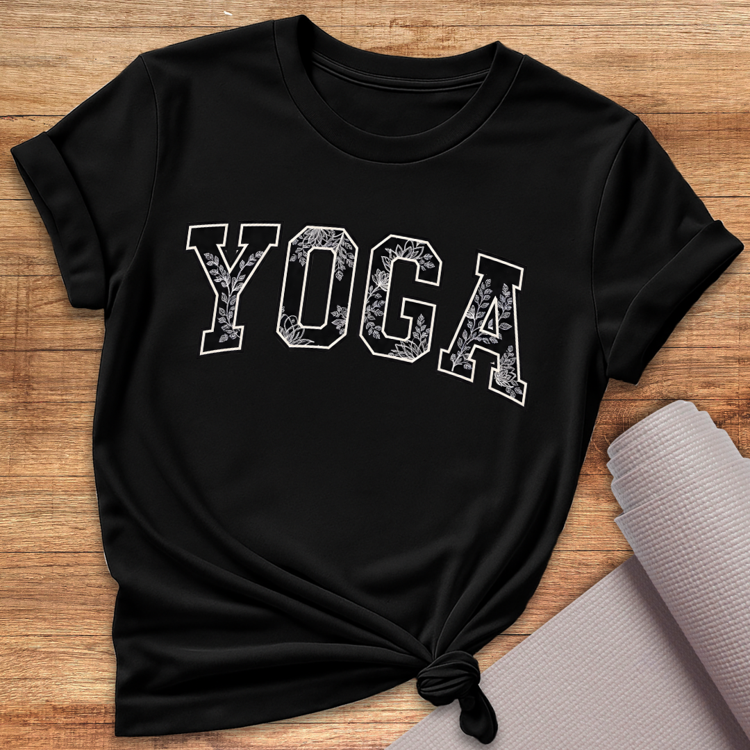 Yoga Schwarz Weiss T-Shirt