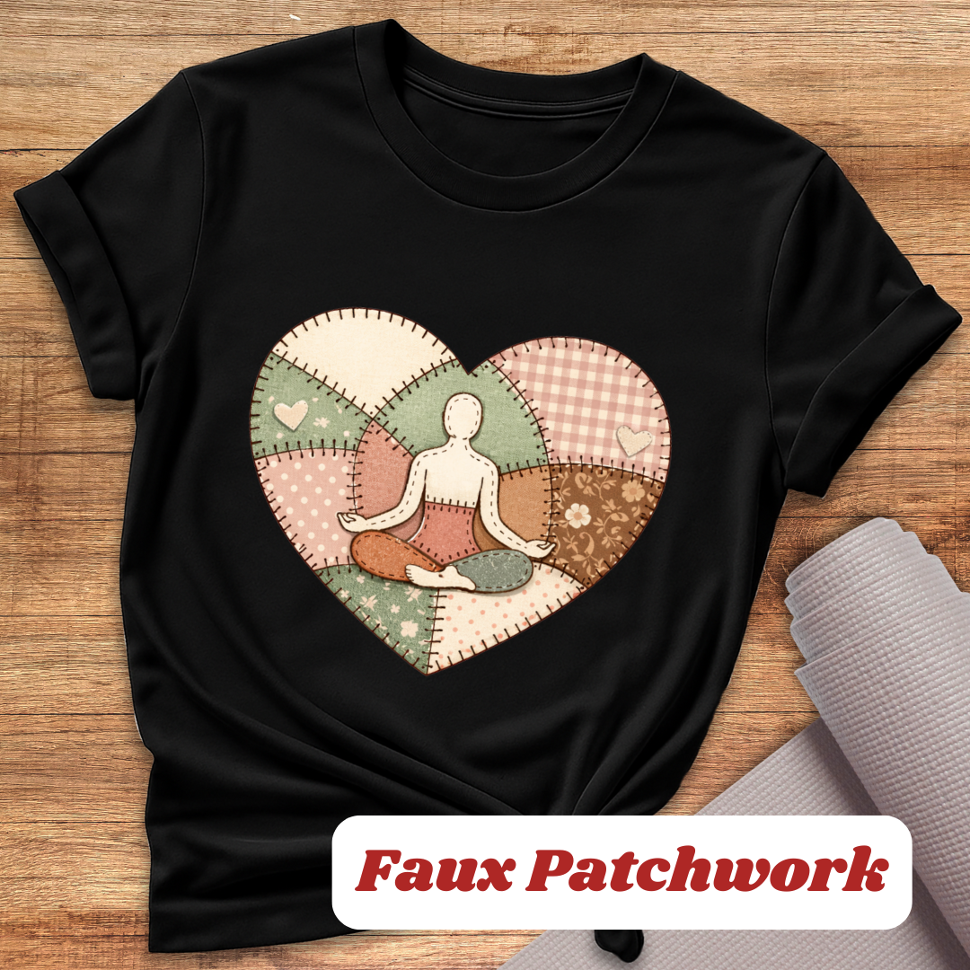Yoga Faux Patchwork T-Shirt