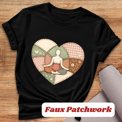 Yoga Faux Patchwork T-Shirt
