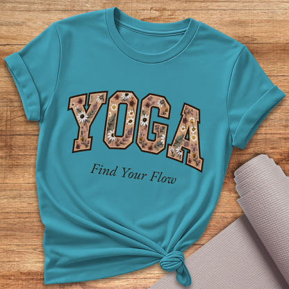 Yoga Blümchen T-Shirt