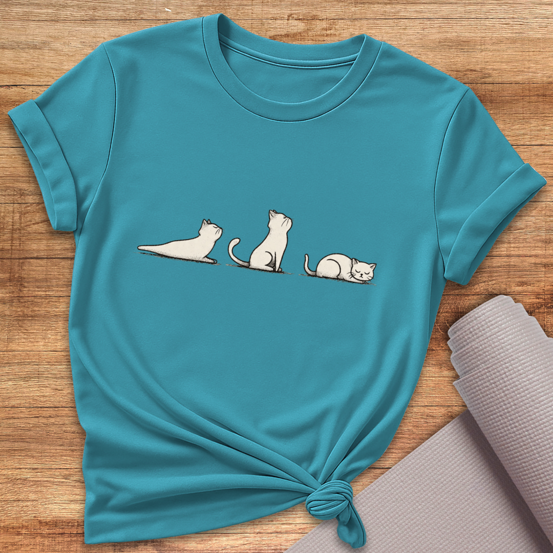 Katzen Yoga T-Shirt