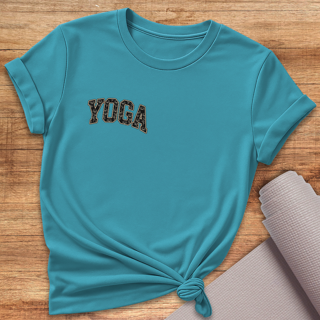 Yoga Schwarz Klein T-Shirt