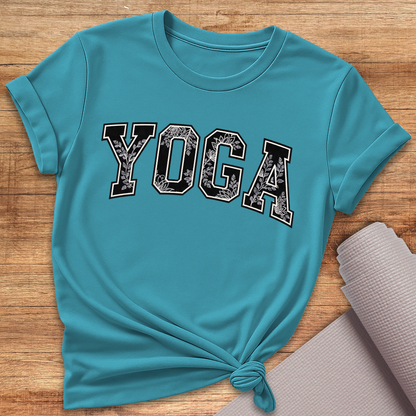 Yoga Schwarz Weiss T-Shirt