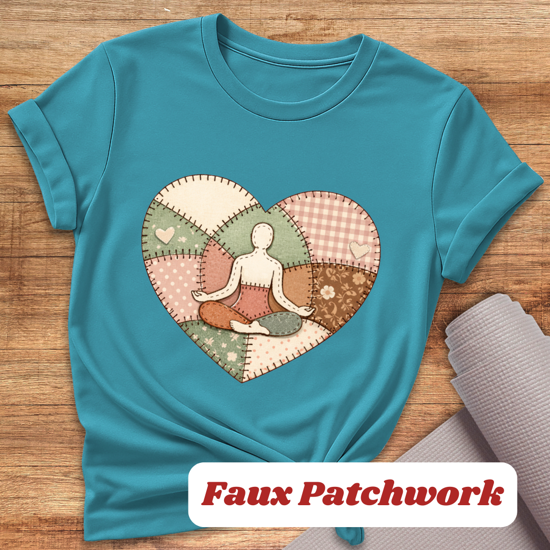 Yoga Faux Patchwork T-Shirt