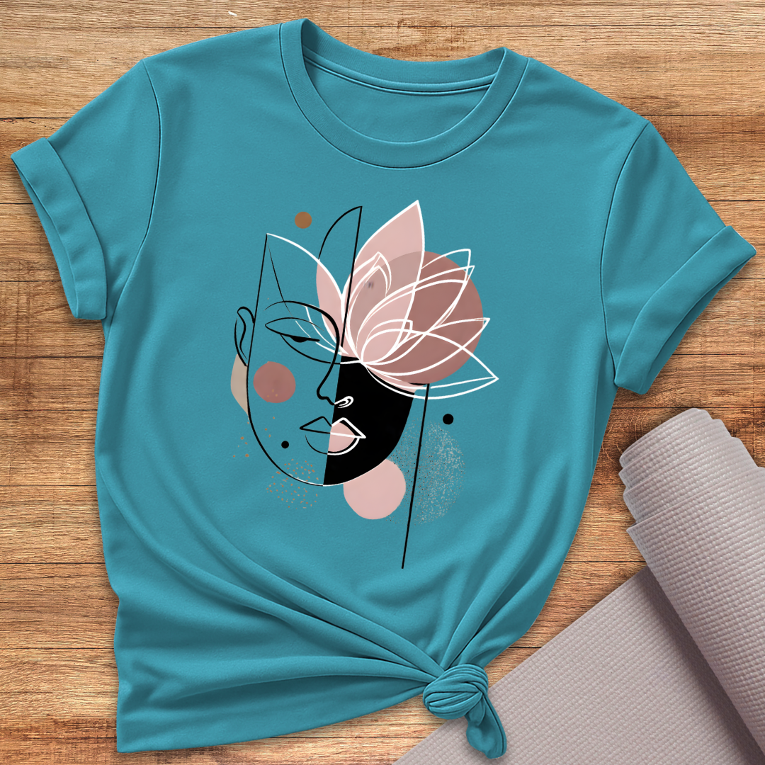 Gesicht Im Lotus T-Shirt