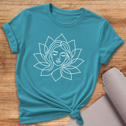 Lotus Face Mandala T-Shirt
