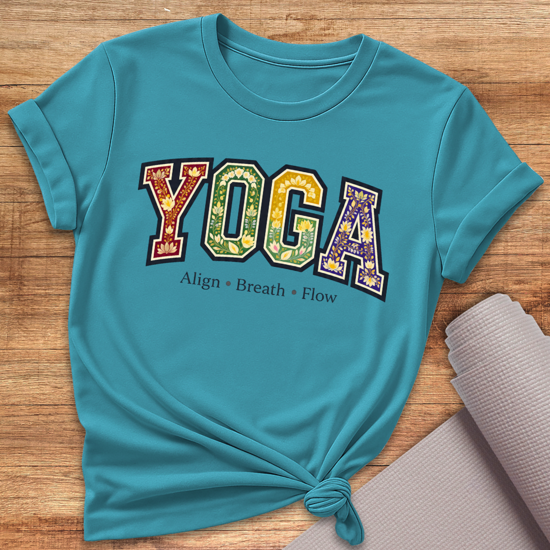 Yoga Regenbogen T-Shirt