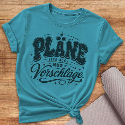 Pläne Schwarz T-Shirt