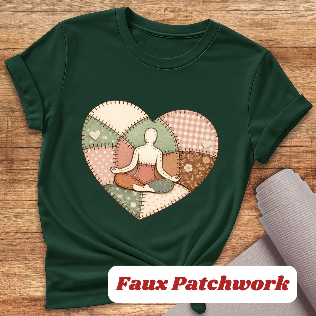 Yoga Faux Patchwork T-Shirt
