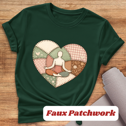 Yoga Faux Patchwork T-Shirt