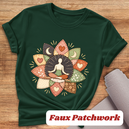 Patchwork Lotus T-Shirt