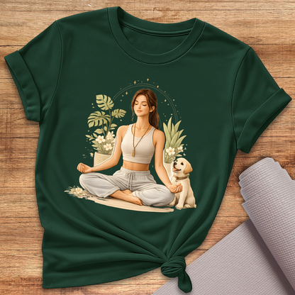 Yoga Hund T-Shirt