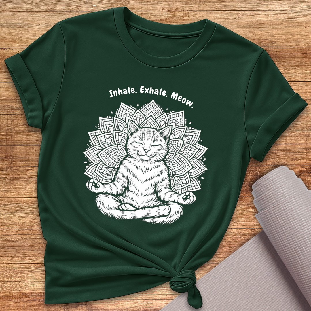 Inhale Exhale Meow T-Shirt