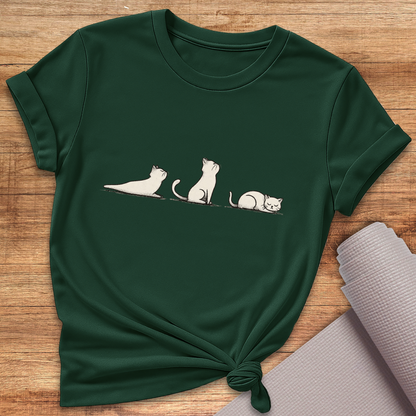Katzen Yoga T-Shirt