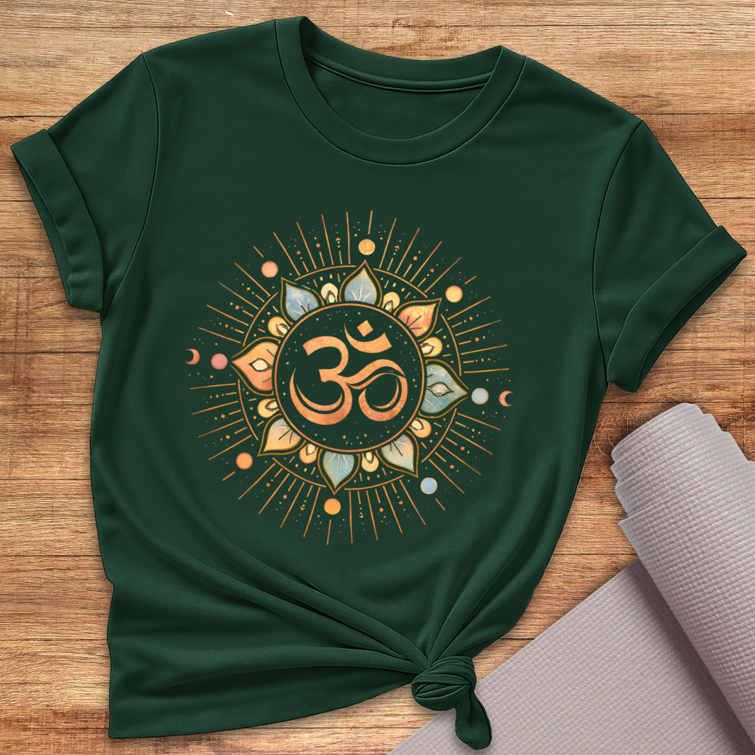 Goldenes Om T-Shirt