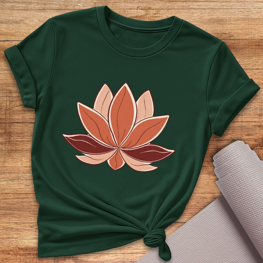 Erdtöne Lotus T-Shirt